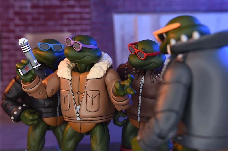 NECA - TMNT CARTOON PUNK TURTLES AF 4 PACK