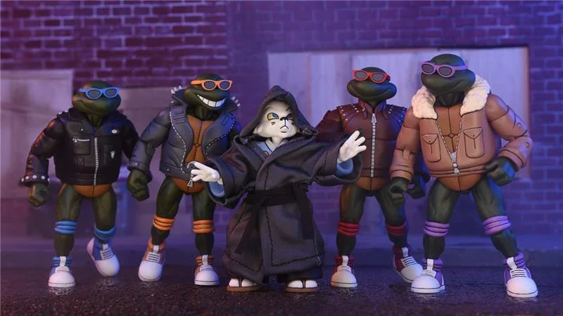 NECA - TMNT CARTOON PUNK TURTLES AF 4 PACK