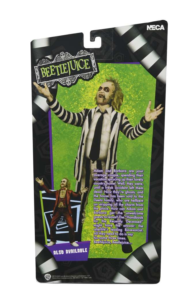 NECA - BEETLEJUICE 1988 BLACK WHITE SUIT