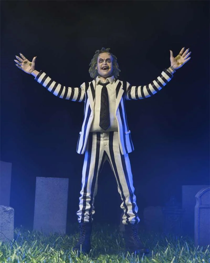 NECA - BEETLEJUICE 1988 BLACK WHITE SUIT