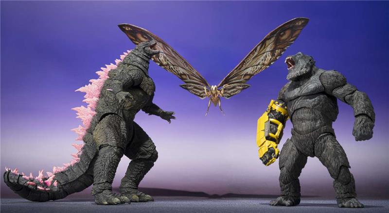 S.H. MONSTERARTS - GODZILLA X KONG THE NEW EMPIRE SUKO & MOTHRA