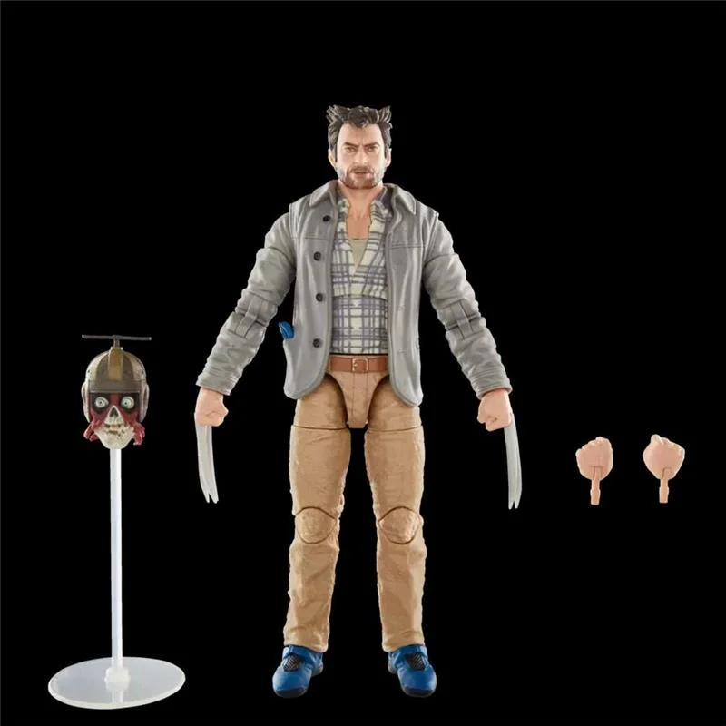 MARVEL LEGENDS DEADPOOL AND WOLVERINE LOGAN AND HEADPOOL ACTION FIGURE