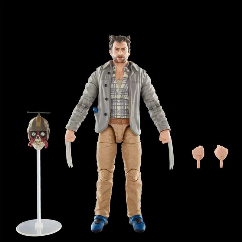 MARVEL LEGENDS DEADPOOL AND WOLVERINE LOGAN AND HEADPOOL ACTION FIGURE