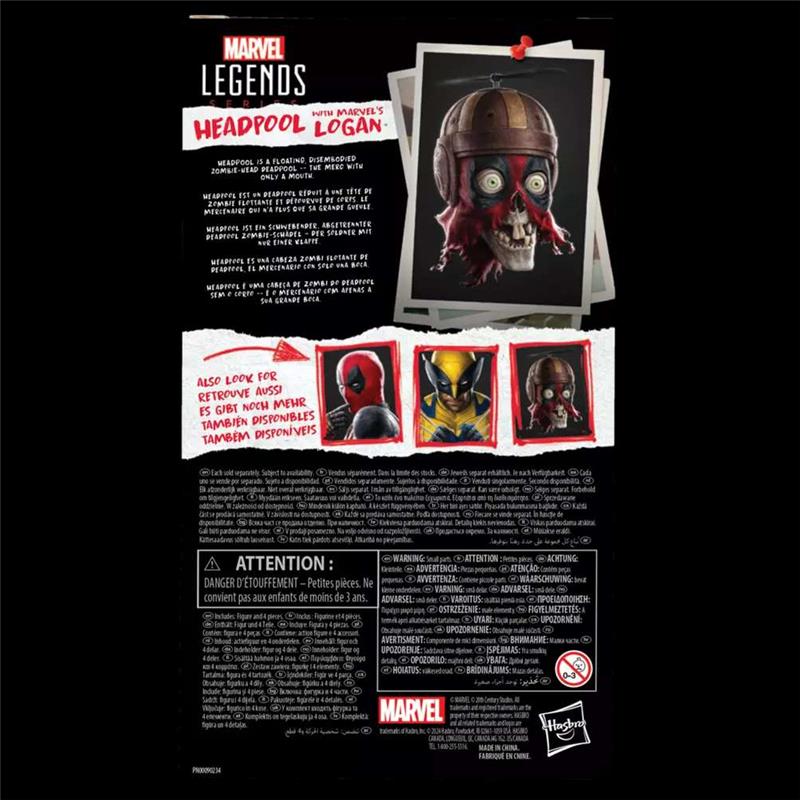 MARVEL LEGENDS DEADPOOL AND WOLVERINE LOGAN AND HEADPOOL ACTION FIGURE