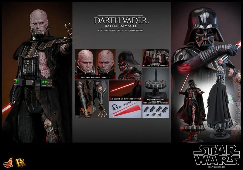 1/6 HOT TOYS - STAR WARS DARTH VADER (BATTLE DAMAGED)