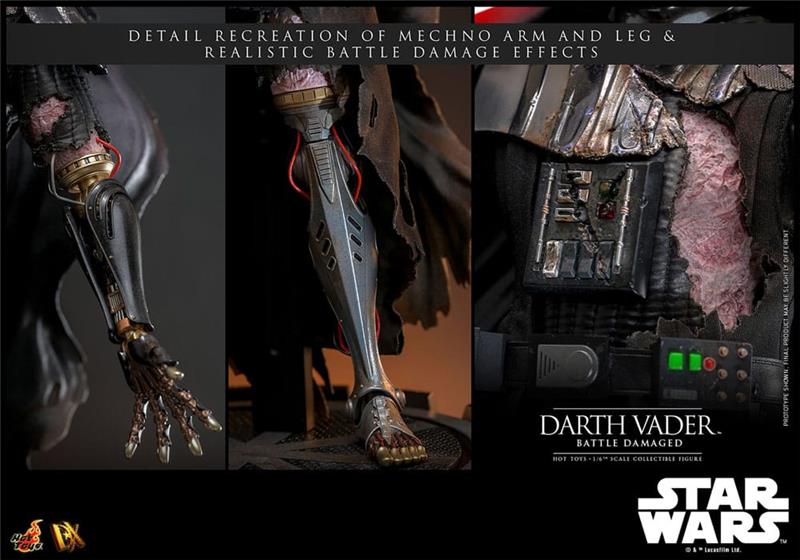 1/6 HOT TOYS - STAR WARS DARTH VADER (BATTLE DAMAGED)