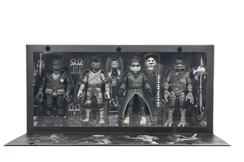UM X TMNT TURTLES BLACK & WHITE 4PACK AF