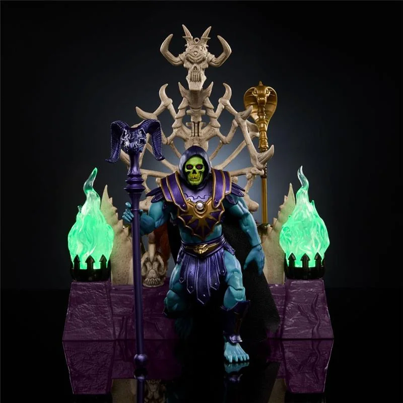 MASTERS OF THE UNIVERSE - NEW ETERNIA MASTERVERSE SKELETOR & THRONE