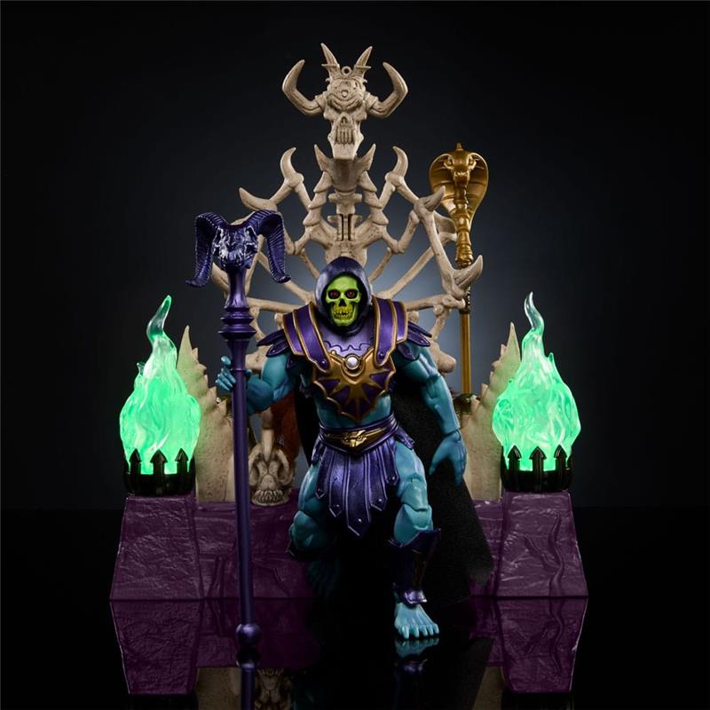 MASTERS OF THE UNIVERSE - NEW ETERNIA MASTERVERSE SKELETOR & THRONE