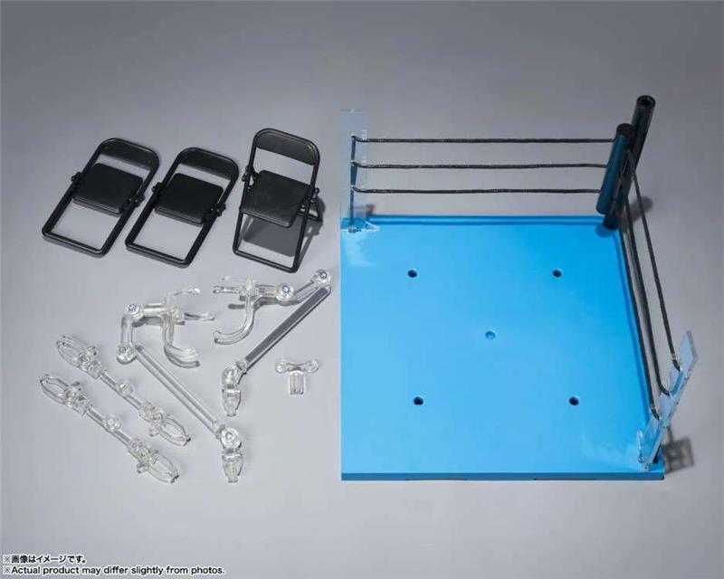 S.H. FIGUARTS - TAMASHII STAGE ACT RING CORNER NEUTRAL + FOLDING CHAIR SET