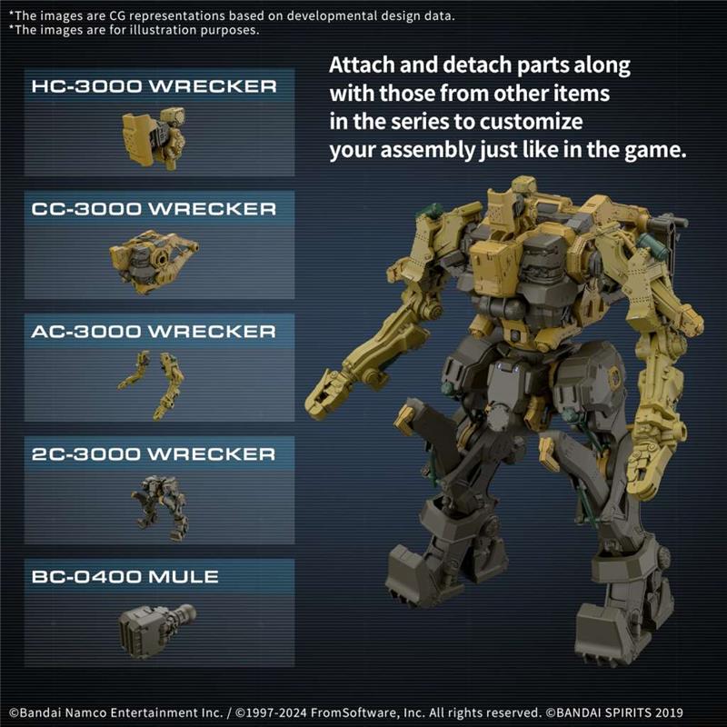 1/144 30MM ARMORED CORE VI FOR RAD CC-3000 WRECKER MILK TOOTH