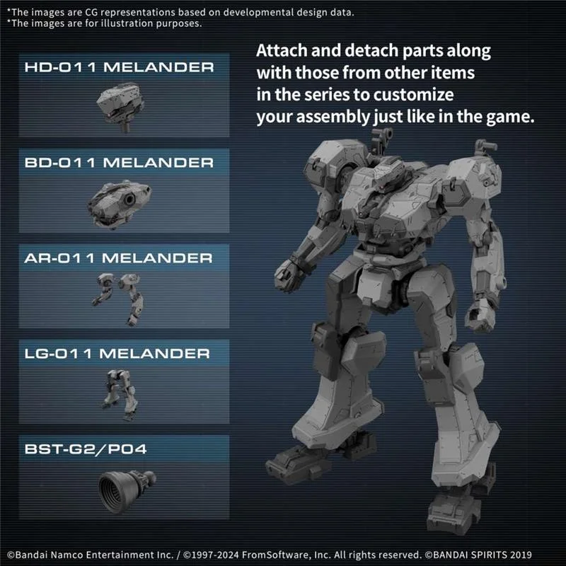1/144 30MM ARMORED CORE VI FOR BALAM IND BD-011 MELANDER