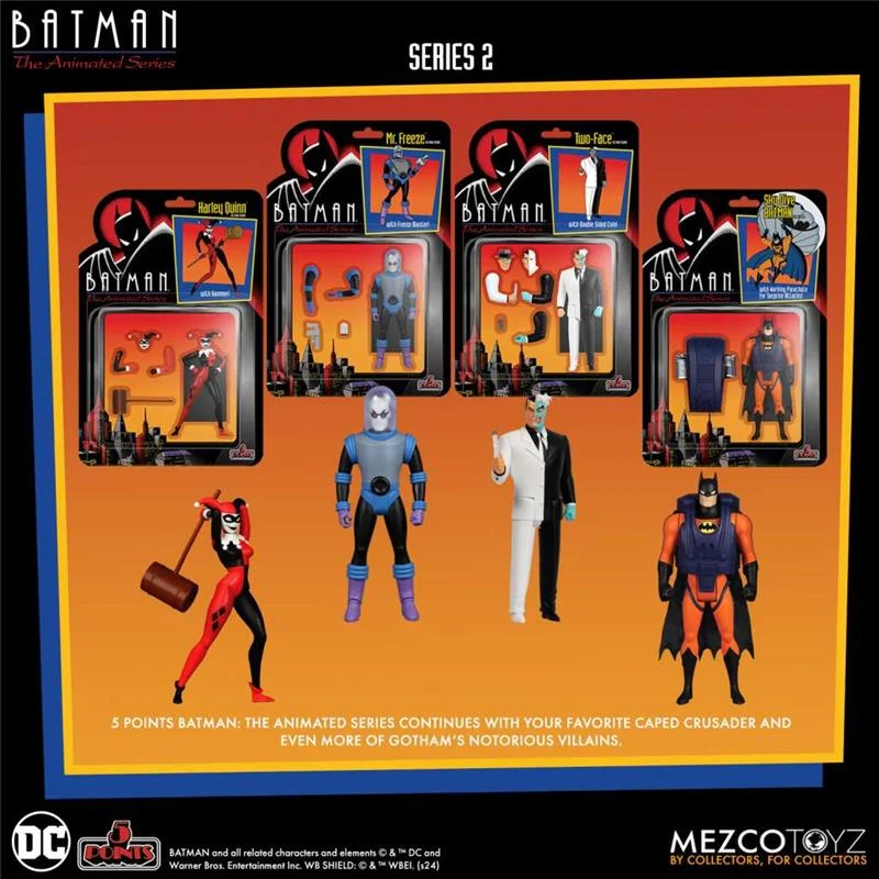 5 POINTS - BATMAN THE ANIMATED SERIES 2 AF DLX SET (4)