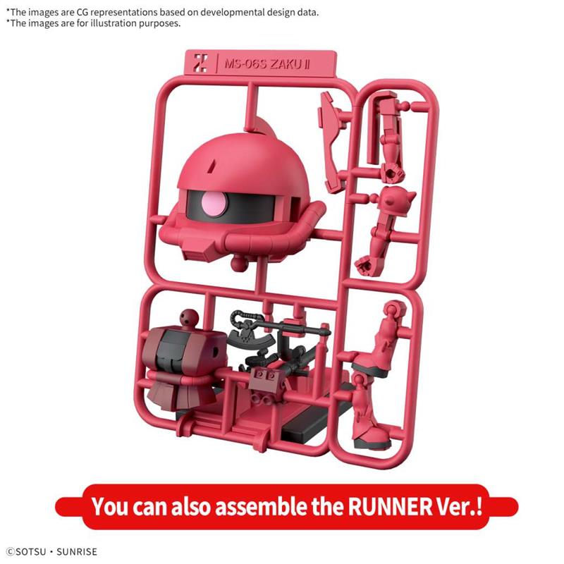 CHARZAKU-KUN DX SET WITH RUNNER RECREATION PARTS