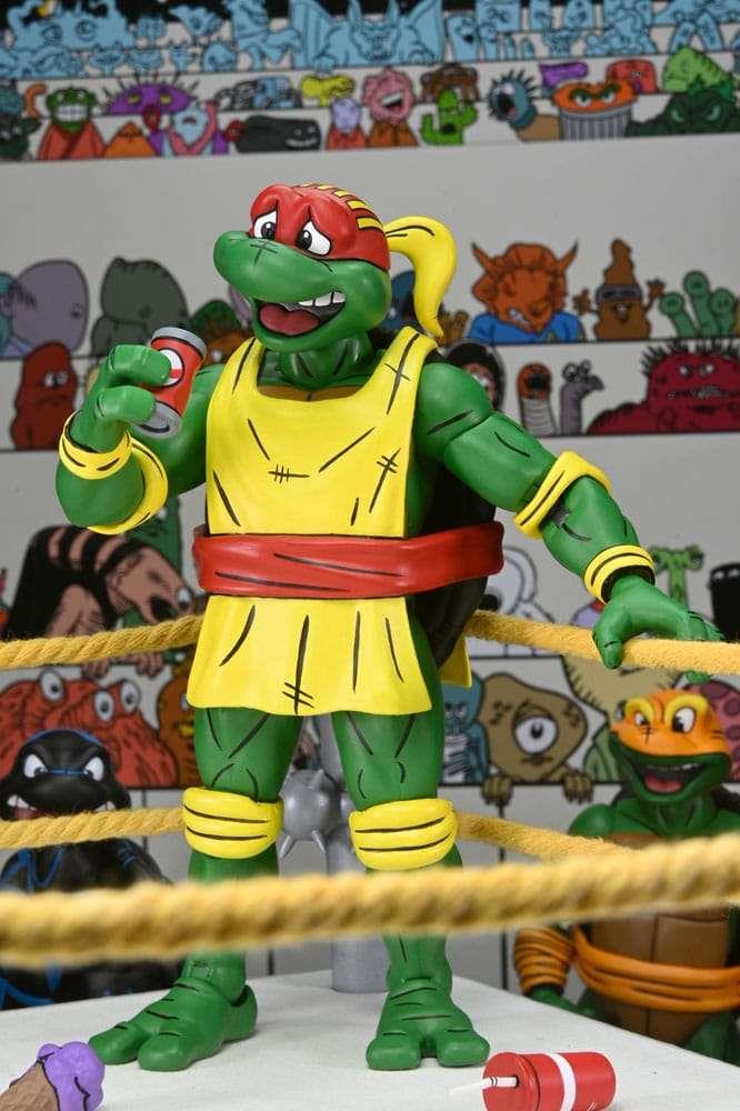 NECA - TMNT ARCHIE COMICS STUMP WRESTLING TURTLES AF 4-PK