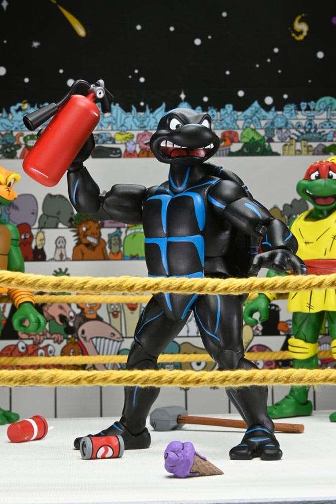NECA - TMNT ARCHIE COMICS STUMP WRESTLING TURTLES AF 4-PK