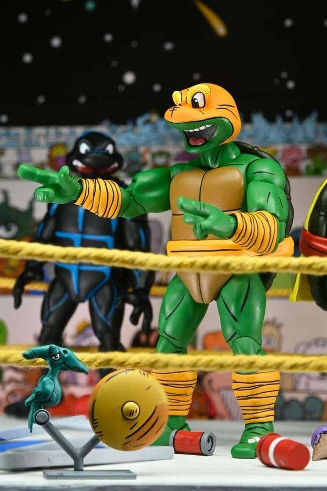 NECA - TMNT ARCHIE COMICS STUMP WRESTLING TURTLES AF 4-PK