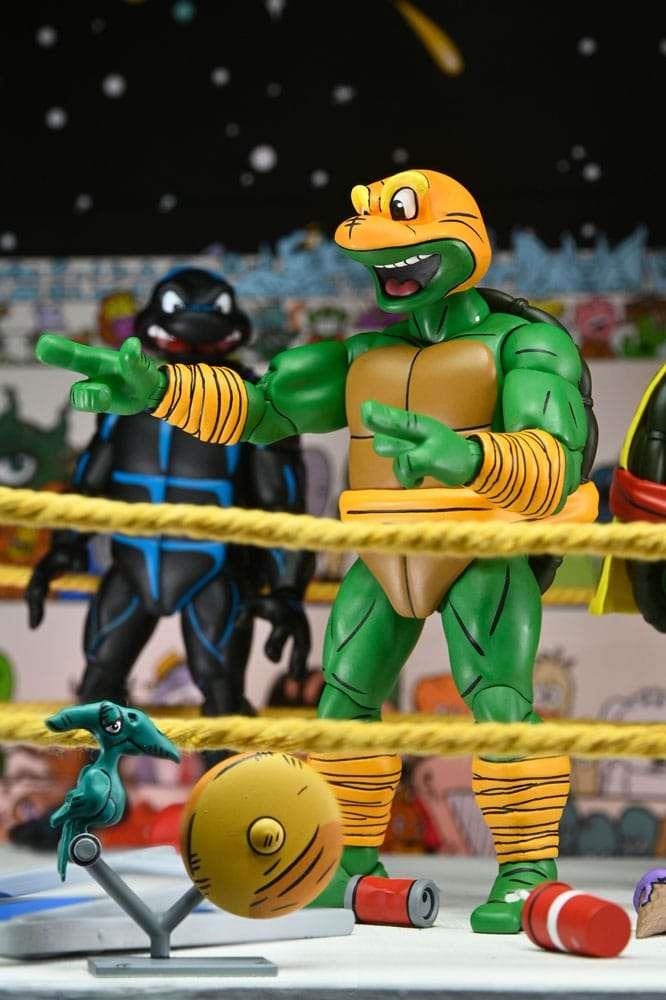 NECA - TMNT ARCHIE COMICS STUMP WRESTLING TURTLES AF 4-PK