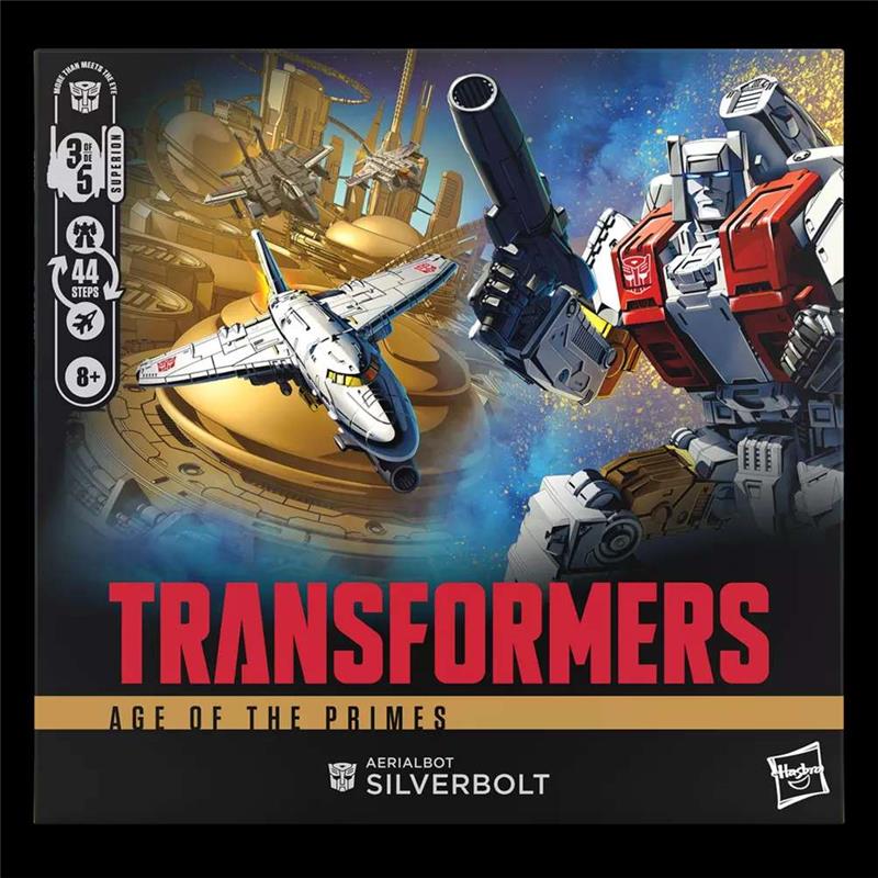 TRANSFORMERS AGE OF THE PRIMES AERIALBOT SILVERBOT ACTION FIGURE