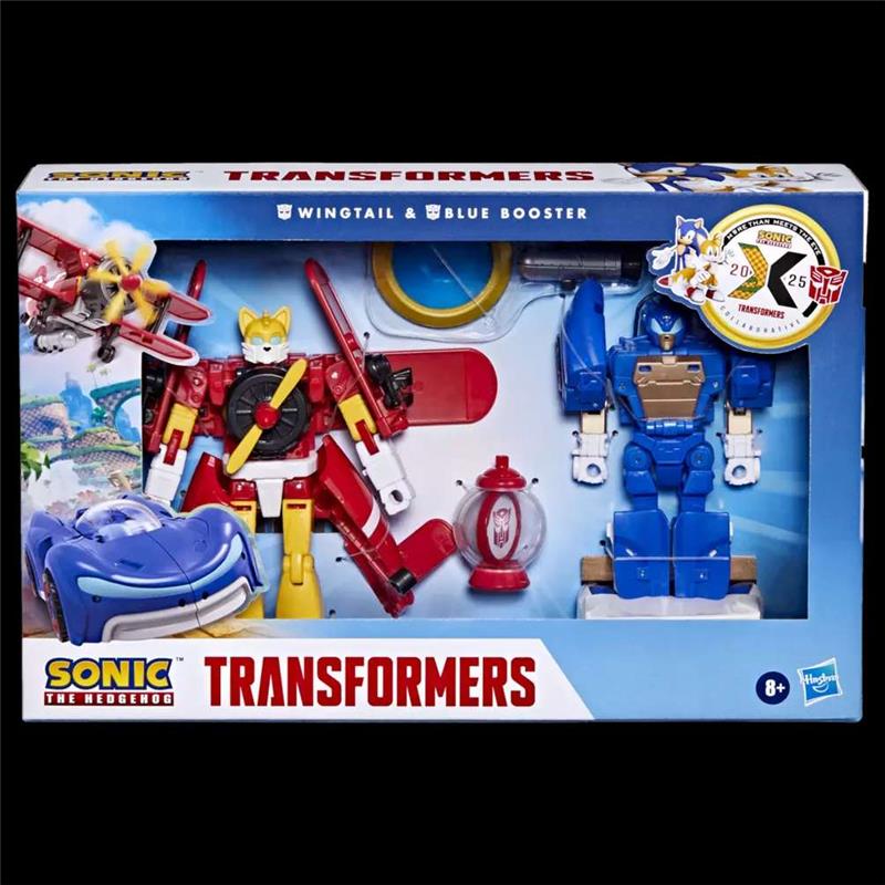 TRANSFORMERS SONIC X TRANSFORMERS WINGTAIL AND BLUE BOOSTER ACTION FIGURE