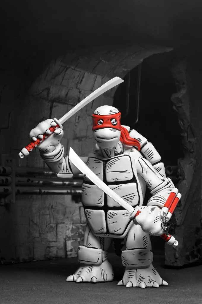 NECA - TMNT MIRAGE B&W FIRST TURTLES 2PACK