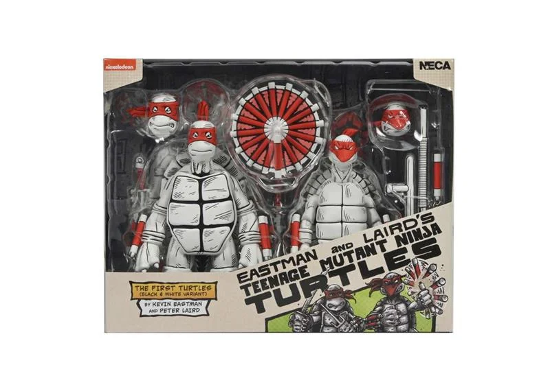 NECA - TMNT MIRAGE B&W FIRST TURTLES 2PACK