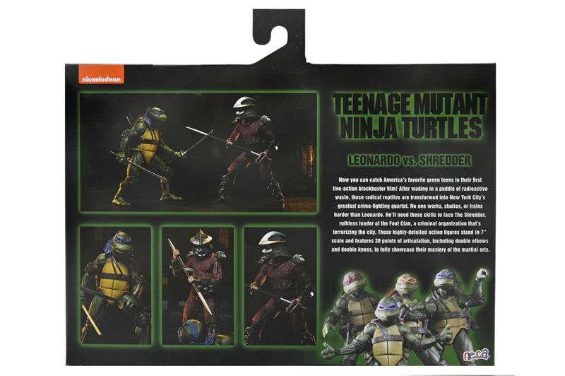 NECA - TMNT 1990 ROOF TOP BATTLE SHREDDER VS LEO 2-PACK