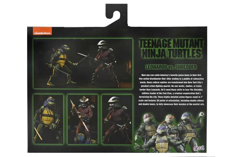 NECA - TMNT 1990 ROOF TOP BATTLE SHREDDER VS LEO 2-PACK