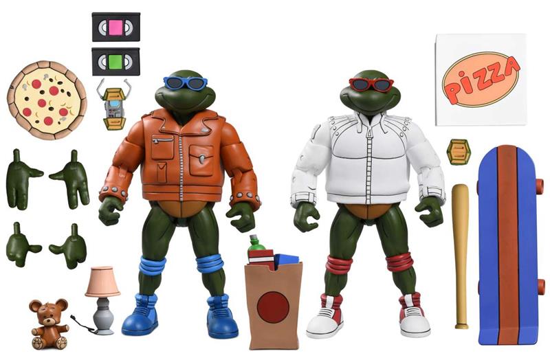 NECA - TMNT CARTOON PUNK LEO & PUNK RAPH 2PACK