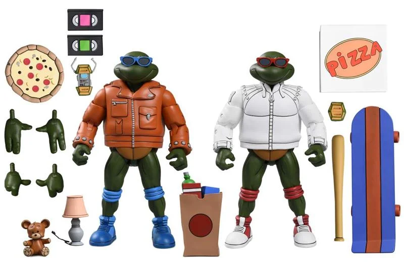 NECA - TMNT CARTOON PUNK LEO & PUNK RAPH 2PACK