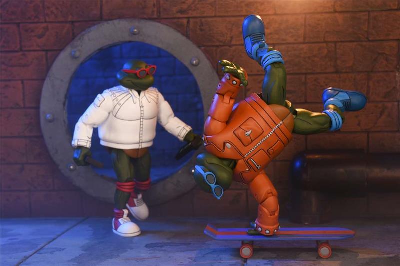 NECA - TMNT CARTOON PUNK LEO & PUNK RAPH 2PACK