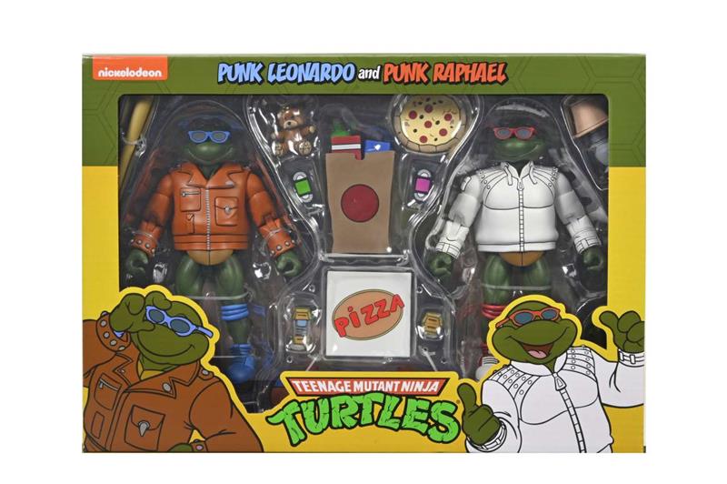 NECA - TMNT CARTOON PUNK LEO & PUNK RAPH 2PACK