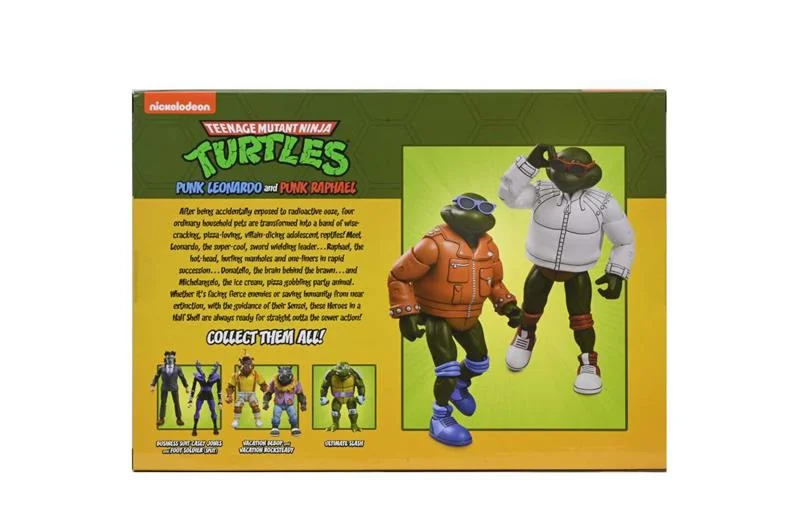 NECA - TMNT CARTOON PUNK LEO & PUNK RAPH 2PACK