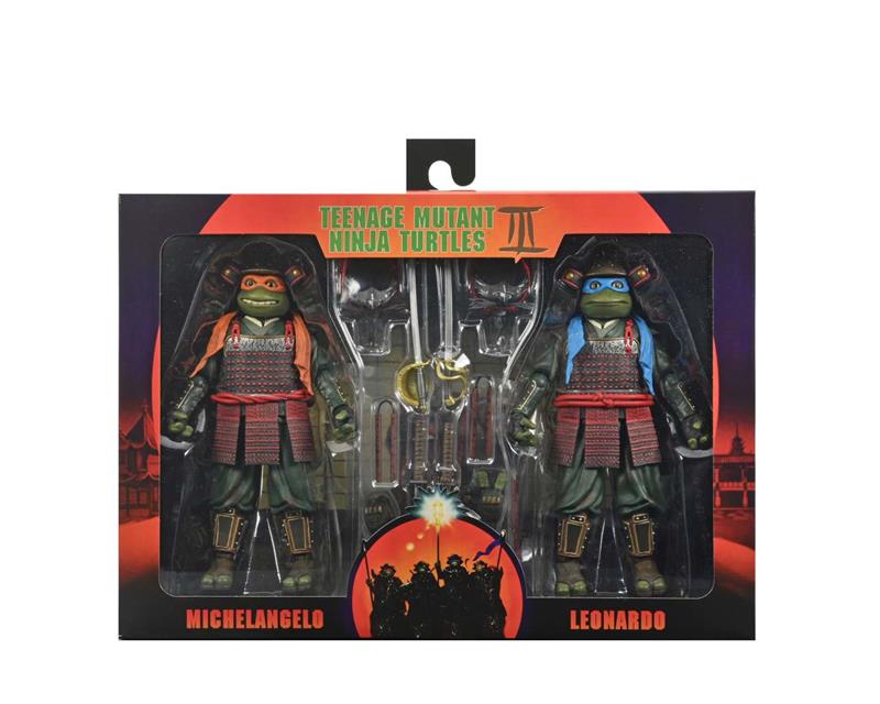 NECA - TMNT MOVIE 3 LEO & MICHELANGEL 2-PACK