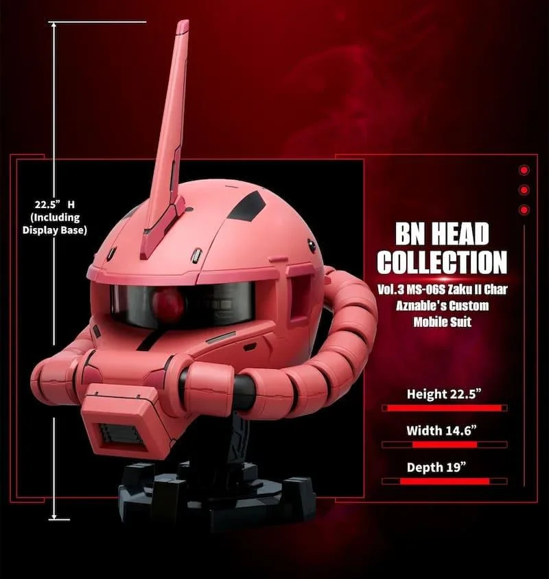 BN-HEAD COLLECTION VOL3 MS-06S ZAKU II