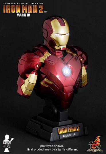 1/4 HOT TOYS - IRON MAN 2: MARK IV BUST