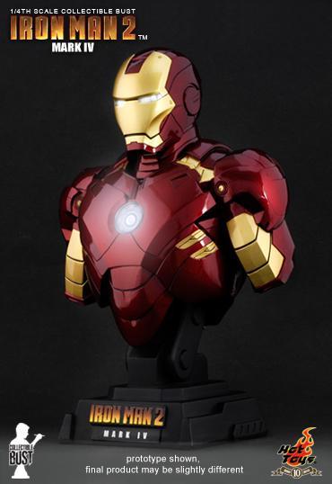 1/4 HOT TOYS - IRON MAN 2: MARK IV BUST
