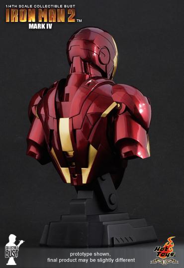 1/4 HOT TOYS - IRON MAN 2: MARK IV BUST
