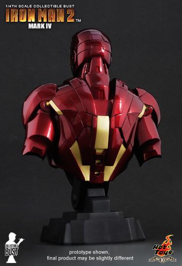 1/4 HOT TOYS - IRON MAN 2: MARK IV BUST