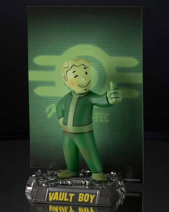 MOVIE MANIACS FALLOUT TV VAULT BOY (GLOW IN THE DARK) FIGURE