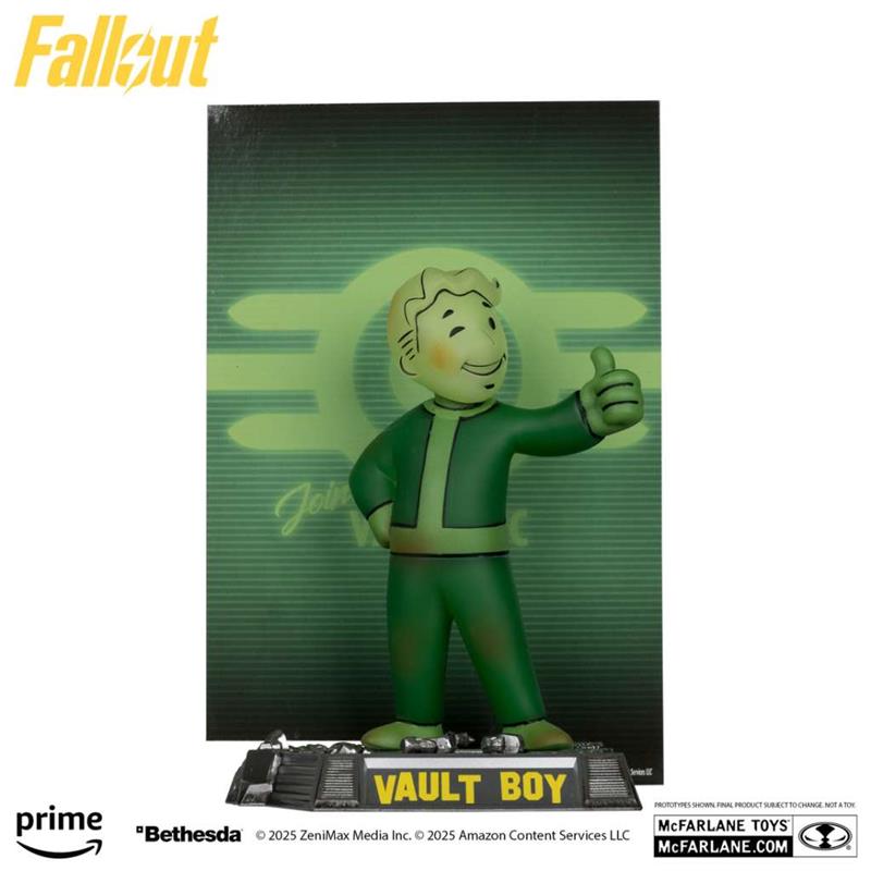 MOVIE MANIACS FALLOUT TV VAULT BOY (GLOW IN THE DARK) FIGURE