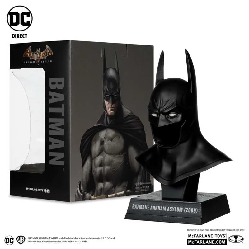 DC DIRECT BATMAN 1:3 COWL PROP REPLICA ARKHAM ASYLUM