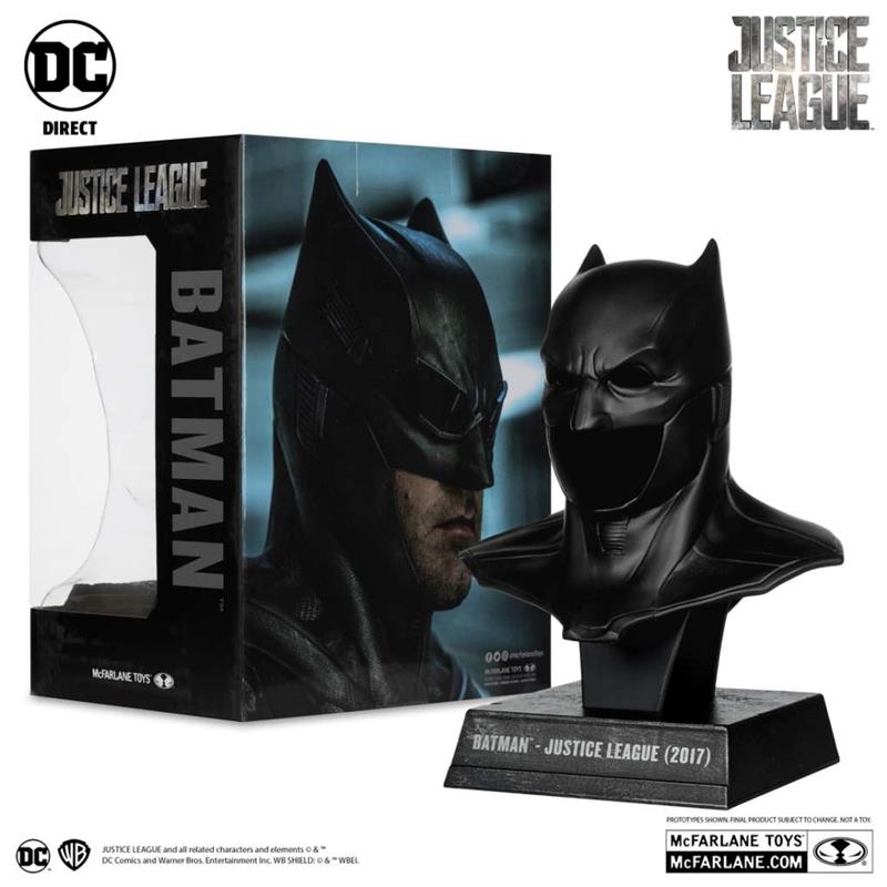 DC DIRECT BATMAN 1:3 COWL PROP REPLICA JUSTICE LEAGUE TACTICAL SUIT