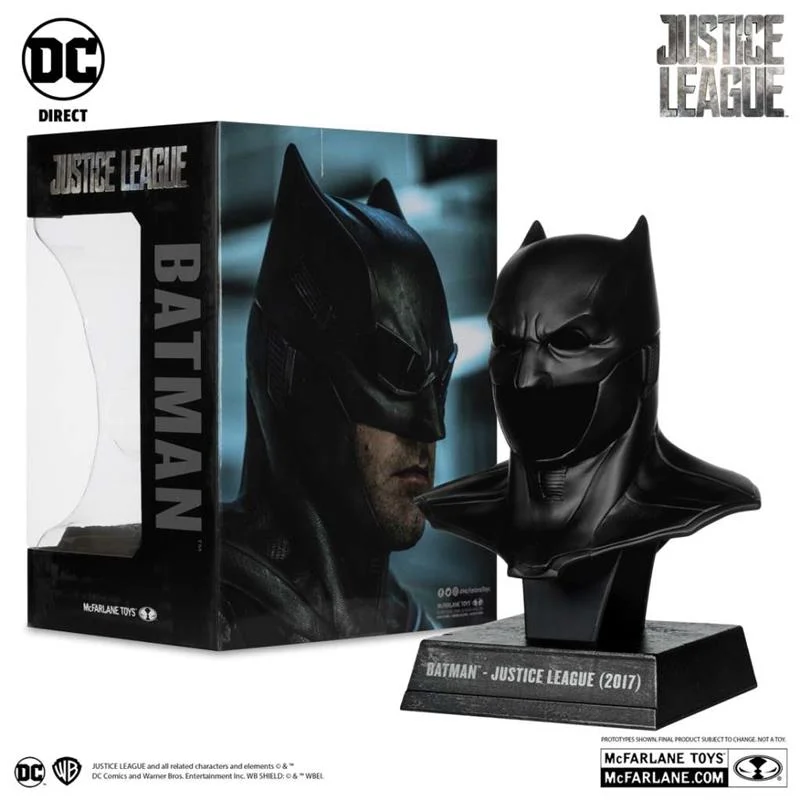DC DIRECT BATMAN 1:3 COWL PROP REPLICA JUSTICE LEAGUE TACTICAL SUIT