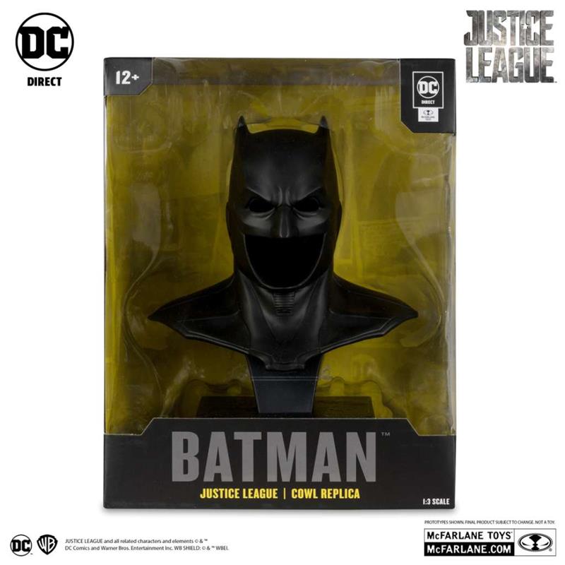 DC DIRECT BATMAN 1:3 COWL PROP REPLICA JUSTICE LEAGUE TACTICAL SUIT