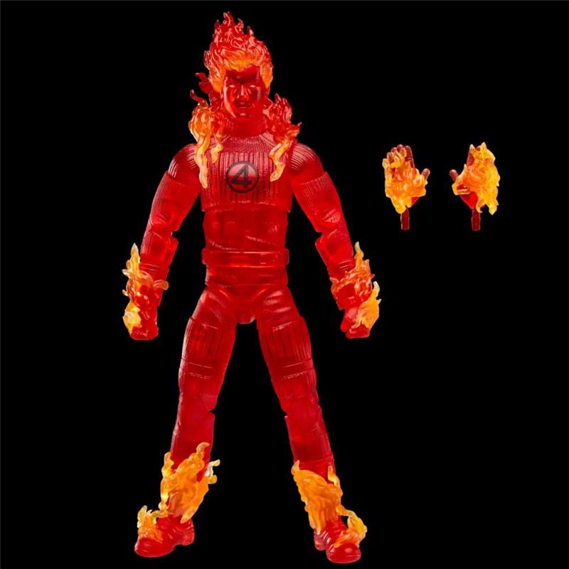 MARVEL LEGENDS FANTASTIC FOUR FIRST STEPS HUMAN TORCH ACTION FIGURE