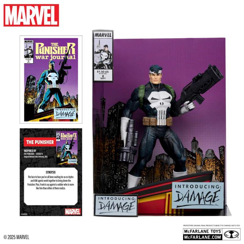 MARVEL COLLECTION W4 1:6 THE PUNISHER (PUNISHER WAR JOURNAL#8) FIGURE