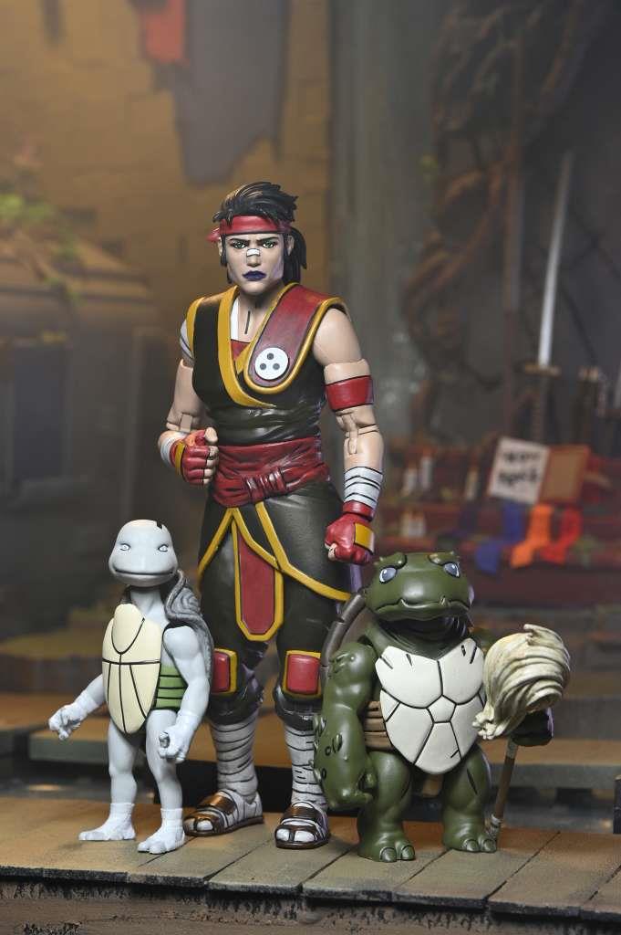 TMNT LAST RONIN CASEY MARIE WITH BABY ODYN AND UNO