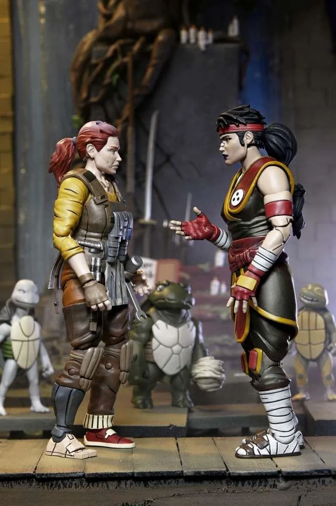TMNT LAST RONIN CASEY MARIE WITH BABY ODYN AND UNO