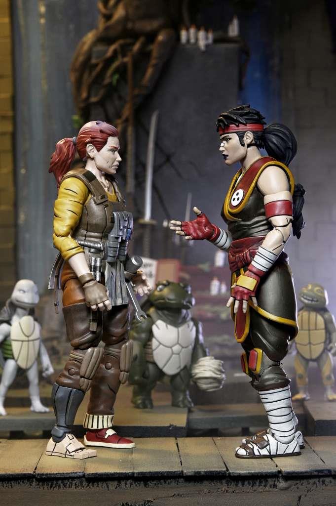 TMNT LAST RONIN CASEY MARIE WITH BABY ODYN AND UNO